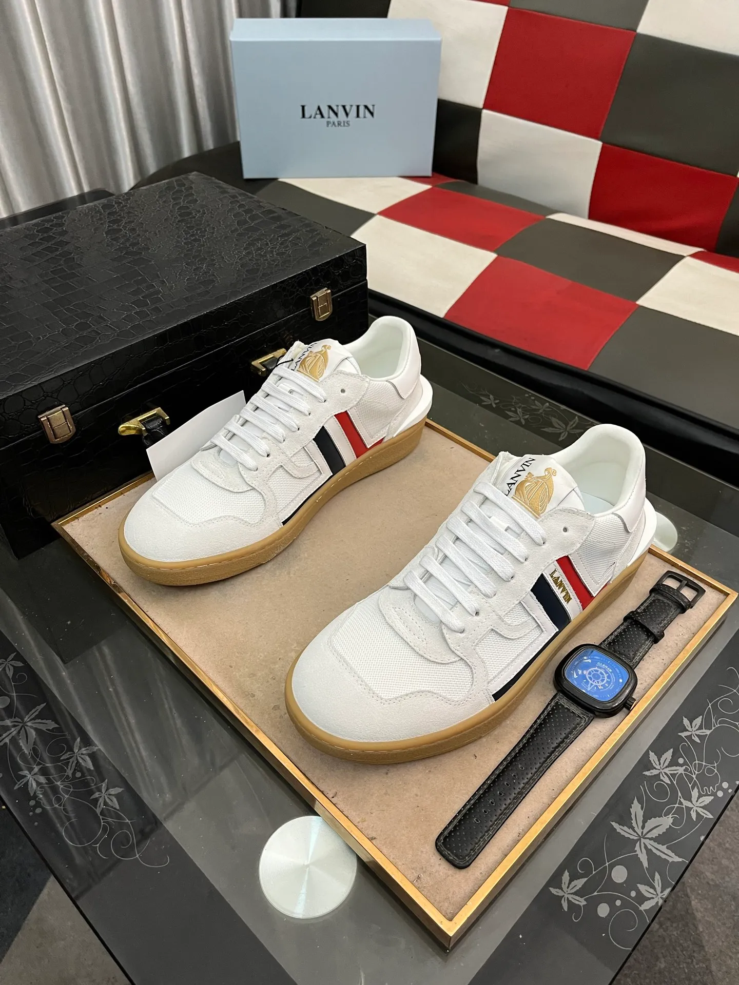 Men's men's shoes 💰540⌚️⌚️❗️Lanvin# Lanvin spring and summer series new colors latest lace up fashion casual forrest shoes running shoes ~ bumpr high quality couple series‼ ️ The latest trendy products of the season 🌈Many bloggers have started buying original models and custom-made them. The uppers are made of nubuck leather. They are very versatile, fashionable and casual, and are comfortable on the feet. Recommended for personal use! The original molded rubber backing with clear logo is wear-resistant. Standard code for couples: female code 35~40, male code 38-45